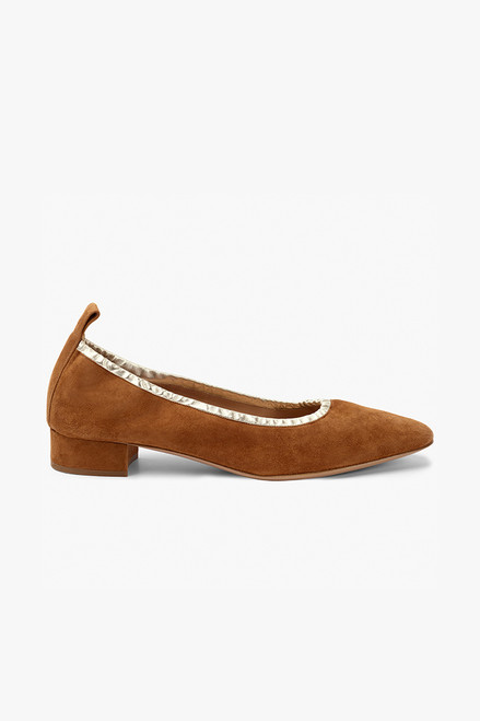 San Martino 25 Toffee Suede Ballerina