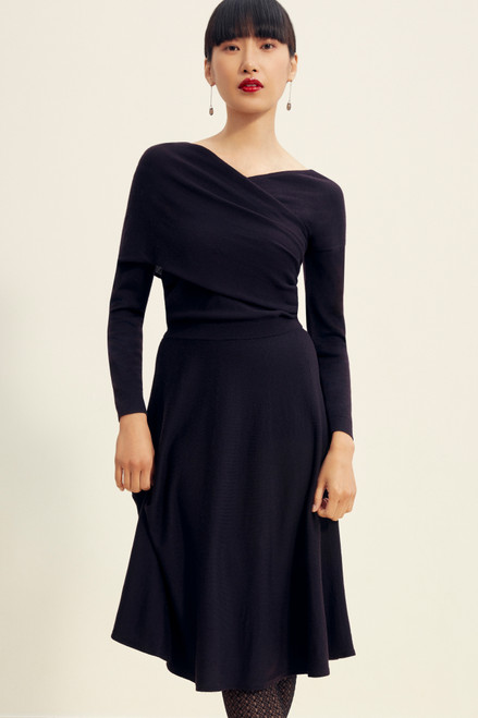 Belitha Knit Dress Grape Merino