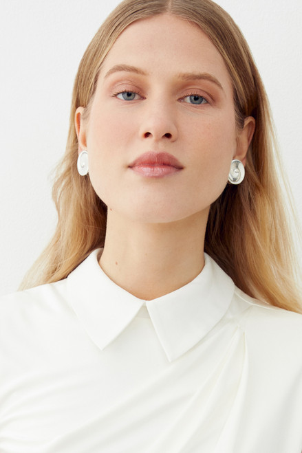 Syros Top Ivory Silk Jersey