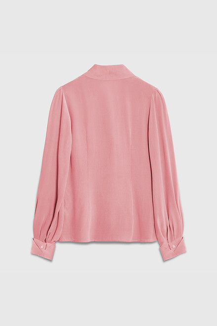 Harrow Blouse Blush Pink Silk 1