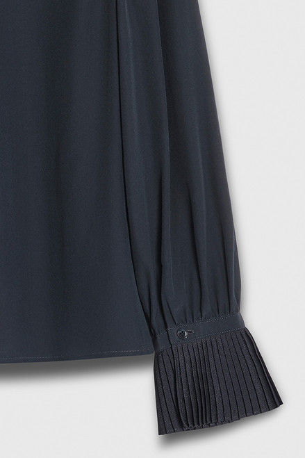 Symons Blouse Navy Silk