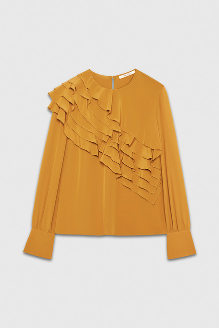 Livenza Blouse Mustard Silk