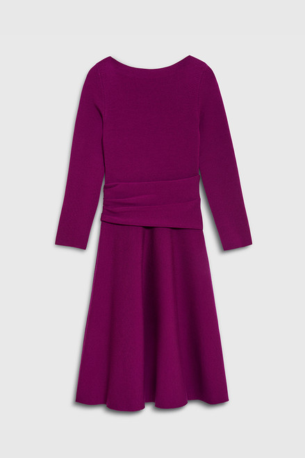 Knitted Camelot Dress Magenta Merino