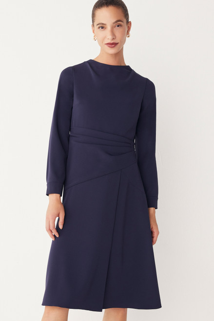 Oban Dress Navy Clever Crepe