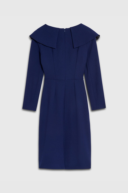 Averill Dress Indigo Stretch Crepe