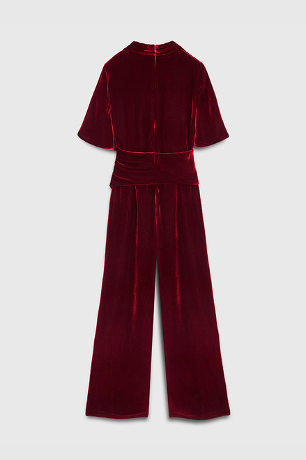 Sutri Jumpsuit Deep Crimson Velvet