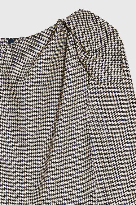 Melrose Dress Multicolour Houndstooth Jacquard