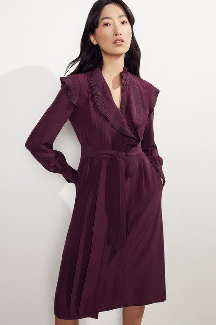Symons Dress Plum Silk