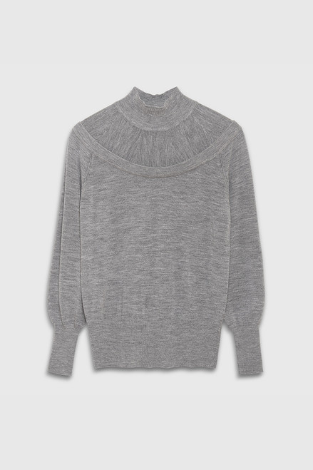 Hembury Sweater Grey Merino