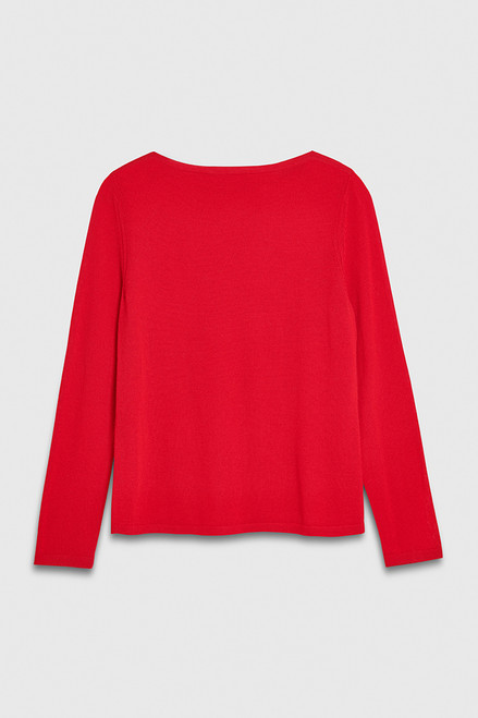 Vinci Knitted Top Summer Red Merino
