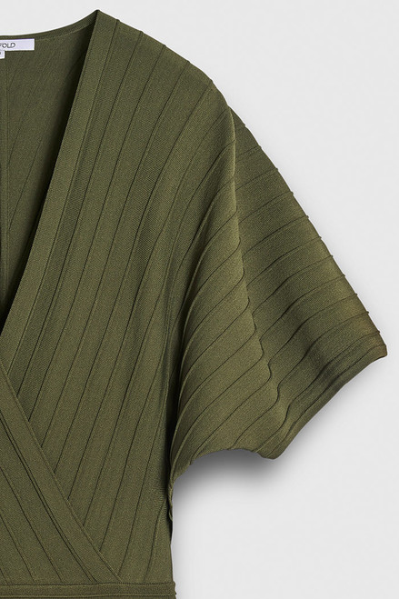 Langold Knitted Dress Olive Green
