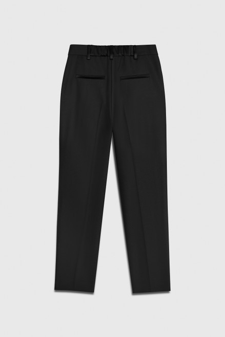 Ultimate Wool Slim-Leg Trousers Black