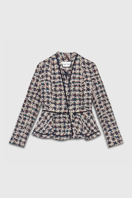 Corla Jacket Navy Multicolour Tweed