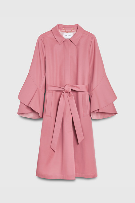 Napier Trench Coat Blush Pink Cotton