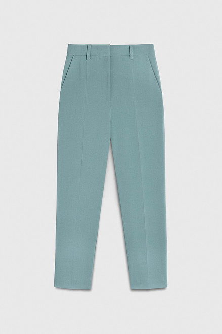 Miramere Slim-Leg Elasticated Trousers Eucalyptus