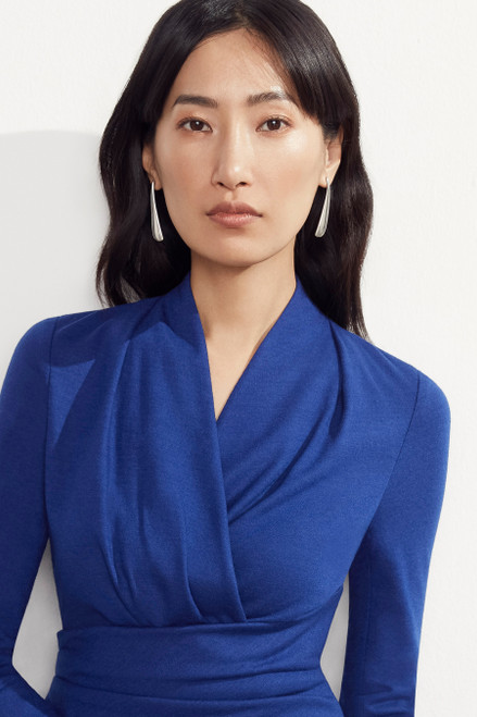 Belleville Top Indigo Blue Wool Jersey