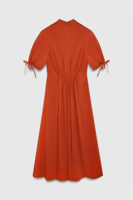 Tessano Midi Dress Terracotta Cotton