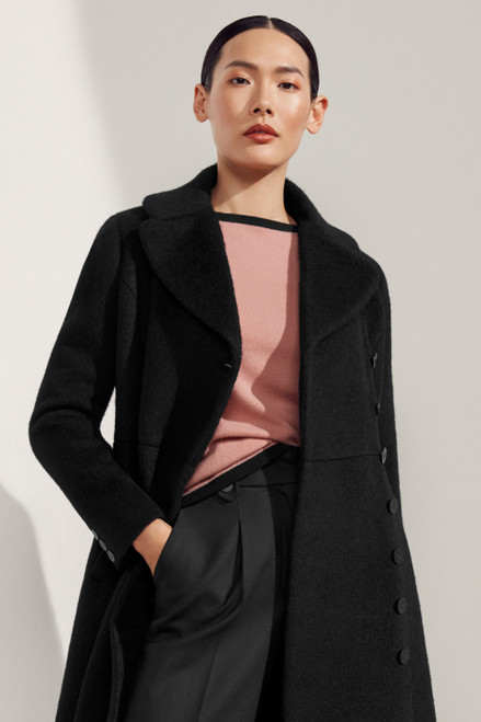 Harewood Coat Black Premium Wool