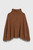 Alma Knitted Poncho Toffee Merino