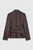 Collingham Jacket Navy And Toffee Check Wool Collingham Jacket Navy And Toffee Check Wool