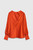 Melfi Blouse Amber Orange Silk Satin