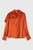 Knightsbridge Blouse Autumn Orange Silk Satin Knightsbridge Blouse Autumn Orange Silk Satin
