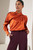 Knightsbridge Blouse Autumn Orange Silk Satin Knightsbridge Blouse Autumn Orange Silk Satin