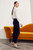 Iver Trousers Ink Blue Stretch Velvet Iver Trousers Ink Blue Stretch Velvet