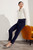 Iver Trousers Ink Blue Stretch Velvet
