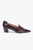 Isola 45 Plum Croc-Embossed Leather