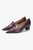 Isola 45 Plum Croc-Embossed Leather