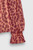 Islington Blouse Heart Leaf Print Crinkled Silk