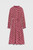 Mayfair Dress Burgundy Clover Print Silk