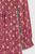 Mayfair Dress Burgundy Clover Print Silk