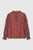 Edenvale Blouse Red Multicolour Ditsy Floral Print Crinkled Georgette