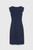 Elland Dress Navy Sculpt Stretch Crepe