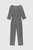 Lugano Jumpsuit Grey Check Stretch Wool