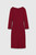Cadogan Dress Cranberry Stretch Wool Crepe