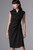 Greenwich Dress Black Stretch Wool Crepe