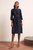 Mayfair Dress Indigo Print Silk
