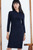 Melbury Dress Midnight Blue 4-Way Stretch Performance Jersey