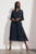 Delphi Dress Navy Crinkled Silk Georgette