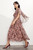 Fleurs Dress Rose Pink Watercolour Print Premium Silk Chiffon