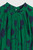Lavinia Dress French Navy And Bright Green Ikat Floral Print Silk