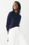 Vinci Knitted Top Navy Merino