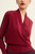 Howell Wrap Sweater Deep Red Cashmere