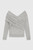 Riva Wrap Sweater Grey Cashmere
