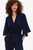 Clever Crepe Kimono Jacket Navy 1