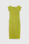 Laviano Dress Chartreuse Stretch Crepe