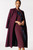 Finchley Coat Plum Herringbone Wool Blend